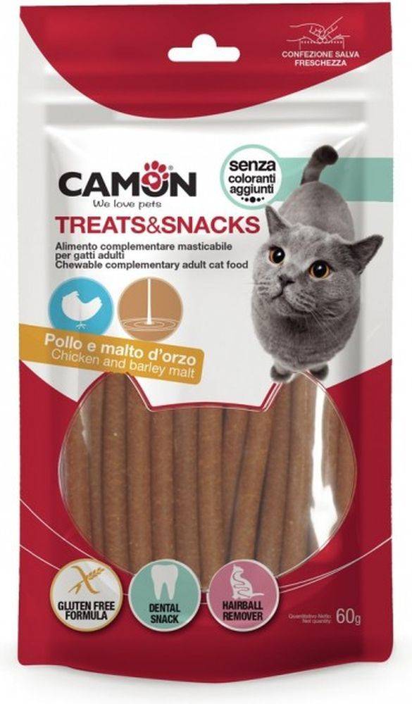 SNAK CAMON CHICKEN AND MALT STICS (60GR) CAMON