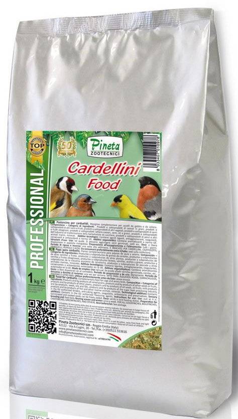 ΑΥΓΟΤΡΟΦΗ PINETA CARDELINI FOOD SEMISOFT (1KG) PINETA ZOOTECNICI