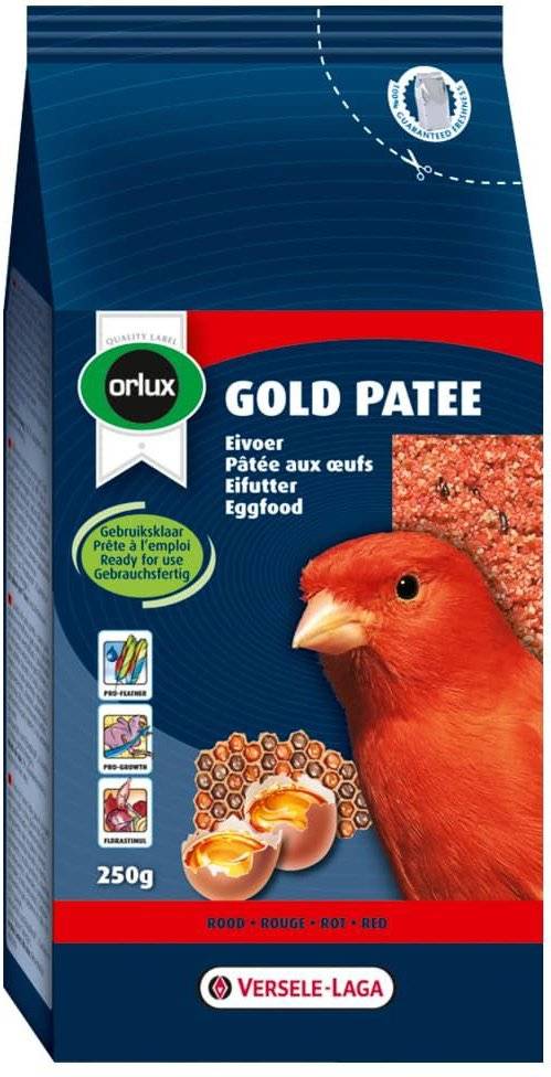 ΑΥΓΟΤΡΟΦΗ ΥΓΡΗ ORLUX GOLD PATEE ΚΟΚΚΙΝΗ ΓΙΑ ΚΑΝΑΡΙΝΙΑ (250GR) ORLUX