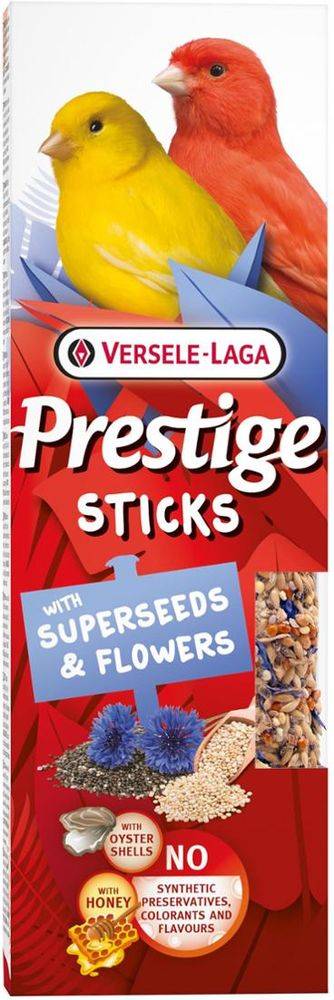STICKS ΓΙΑ ΚΑΝΑΡΙΝΙΑ PRESTIGE SUPERSEEDS - FLOWERS (2ΤΜΧ Χ 30G)