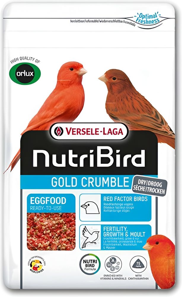 ΑΥΓΟΤΡΟΦΗ ΞΗΡΗ ORLUX ΚΟΚΚΙΝΗ GOLD CRUMBLE RED FACTOR BIRDS (1KG)