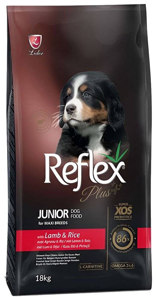 REFLEX PLUS ΤΡΟΦΗ REFLEX PLUS MAXI BREED JUNIOR LAMB - RICE (18KG)