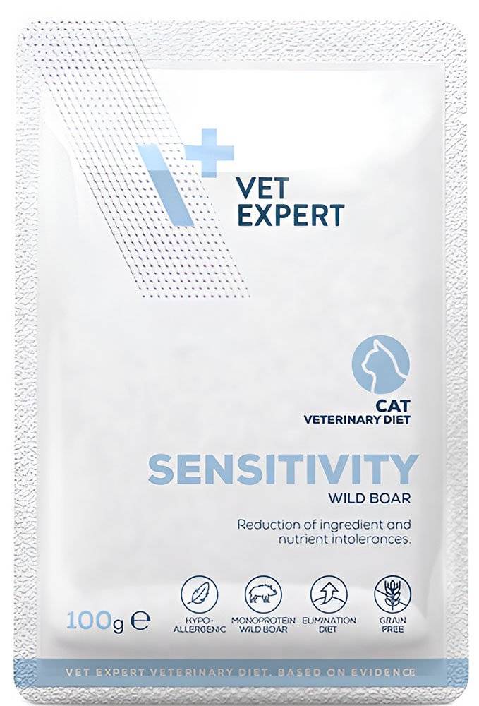 ΥΓΡΗ ΤΡΟΦΗ ΓΙΑ ΓΑΤΕΣ VET EXPERT SENSITIVITY ΣΕ ΦΑΚΕΛΑΚΙ (100GR)