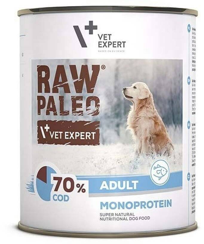 ΥΓΡΗ ΤΡΟΦΗ ΣΚΥΛΟΥ RAW PALEO ADULT COD (800GR) RAW PALEO