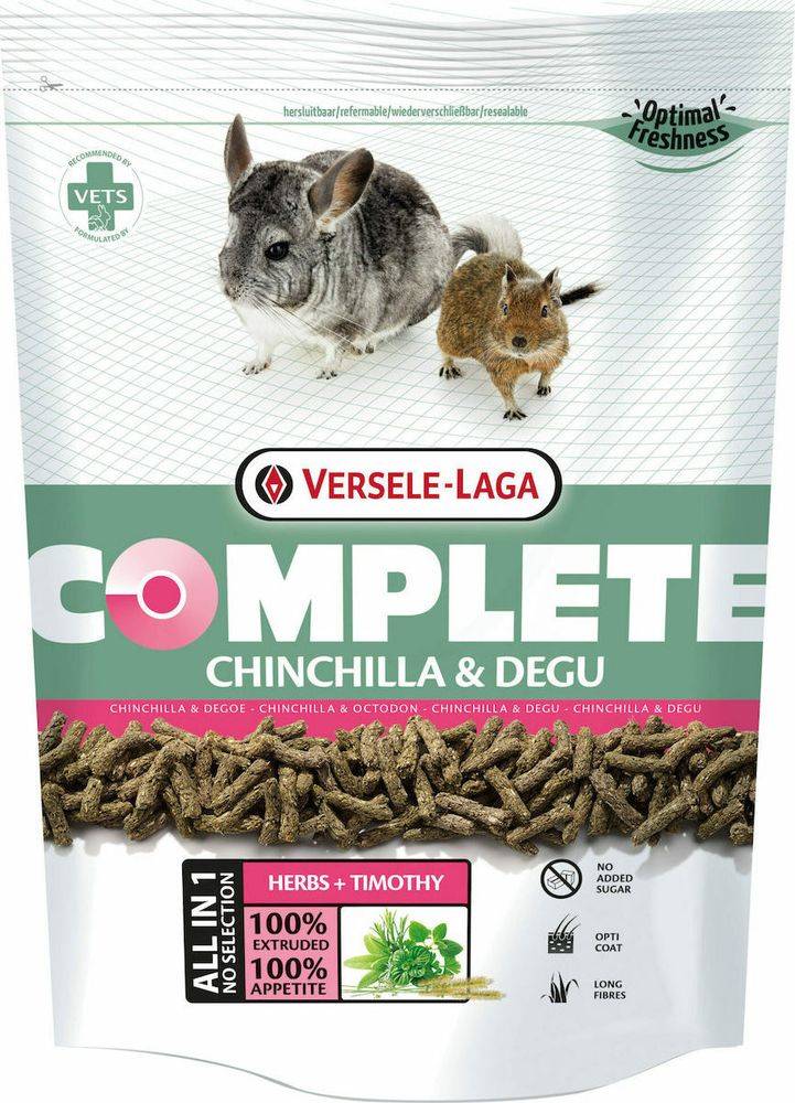 ΤΡΟΦΗ ΓΙΑ ΤΣΙΝΤΣΙΛΑ ΝΤΕΓΚΟΥ VERSELE LAGA CHINCHILLA - DEGU (500GR) VERSELE-LAGA