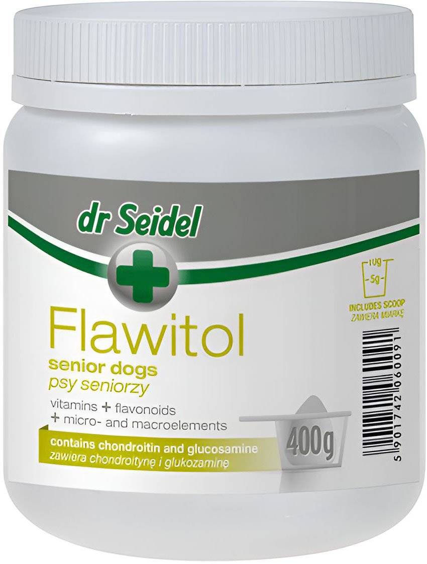 ΣΥΜΠΛΗΡΩΜΑ ΔΙΑΤΡΟΦΗΣ DR SEIDEL FLAWITOL ΓΙΑ ΥΠΕΡΗΛΙΚΟΥΣ ΣΚΥΛΟΥΣ (400GR) DR SEIDEL
