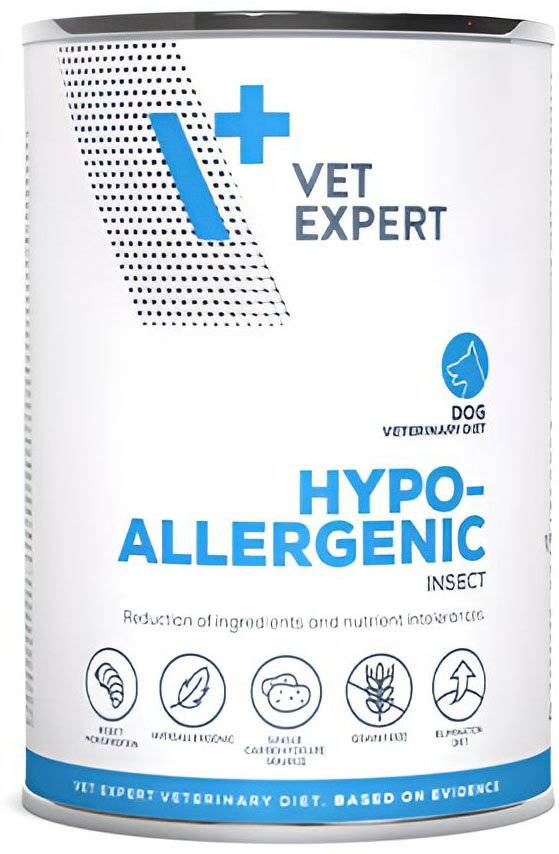 VET EXPERT ΚΟΝΣΕΡΒΑ ΣΚΥΛΟΥ VET EXPERT HYPOALLERGENIC INSECT DOG (400GR)