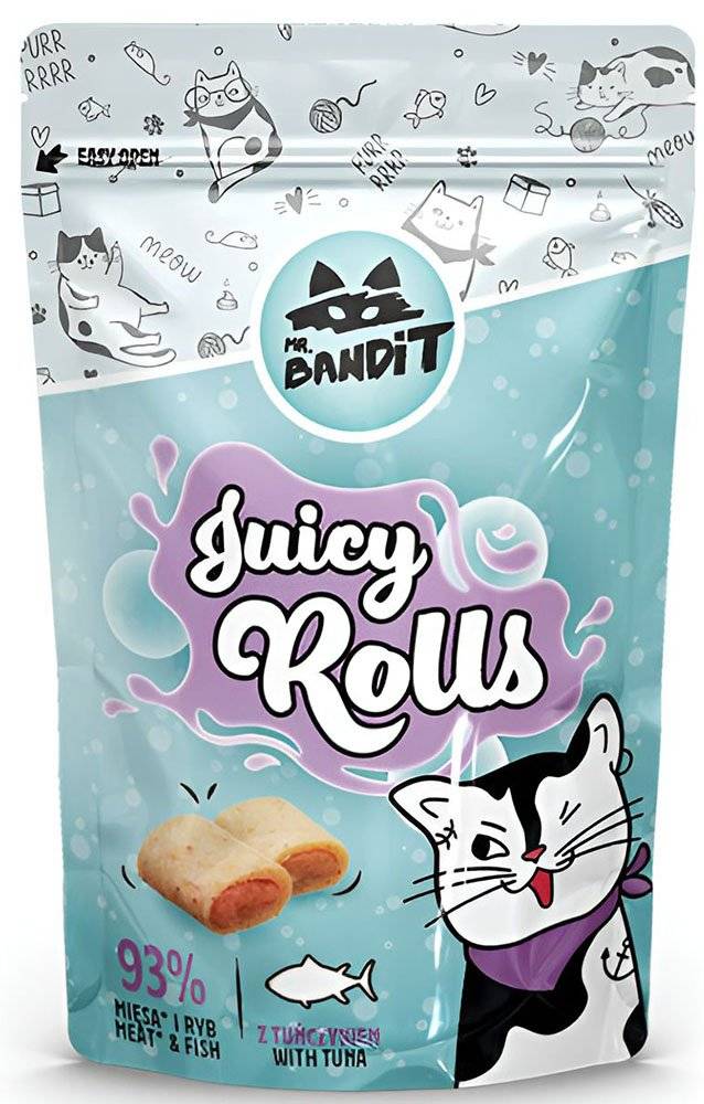 VET EXPERT ΛΙΧΟΥΔΙΑ ΓΑΤΑΣ VET EXPERT MR BANDIT JUICY ROLLS SALMON (40 GR)