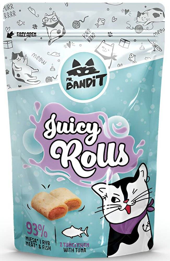 VET EXPERT ΛΙΧΟΥΔΙΑ ΓΑΤΑΣ VET EXPERT MR BANDIT JUICY ROLLS TUNA (40 GR)