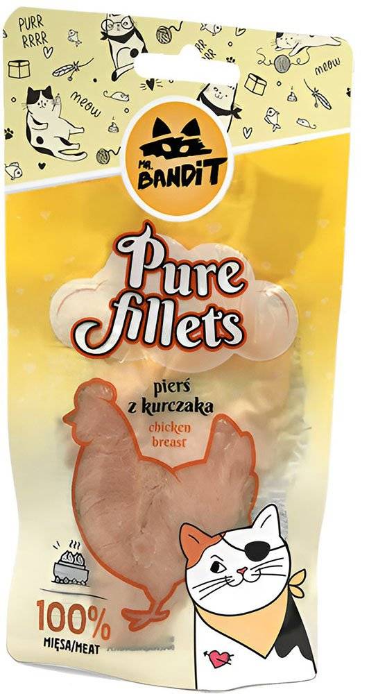 ΛΙΧΟΥΔΙΑ ΓΑΤΑΣ VET EXPERT MR BANDIT PURE FILLETS CHICKEN BREAST (30 GR) VET EXPERT