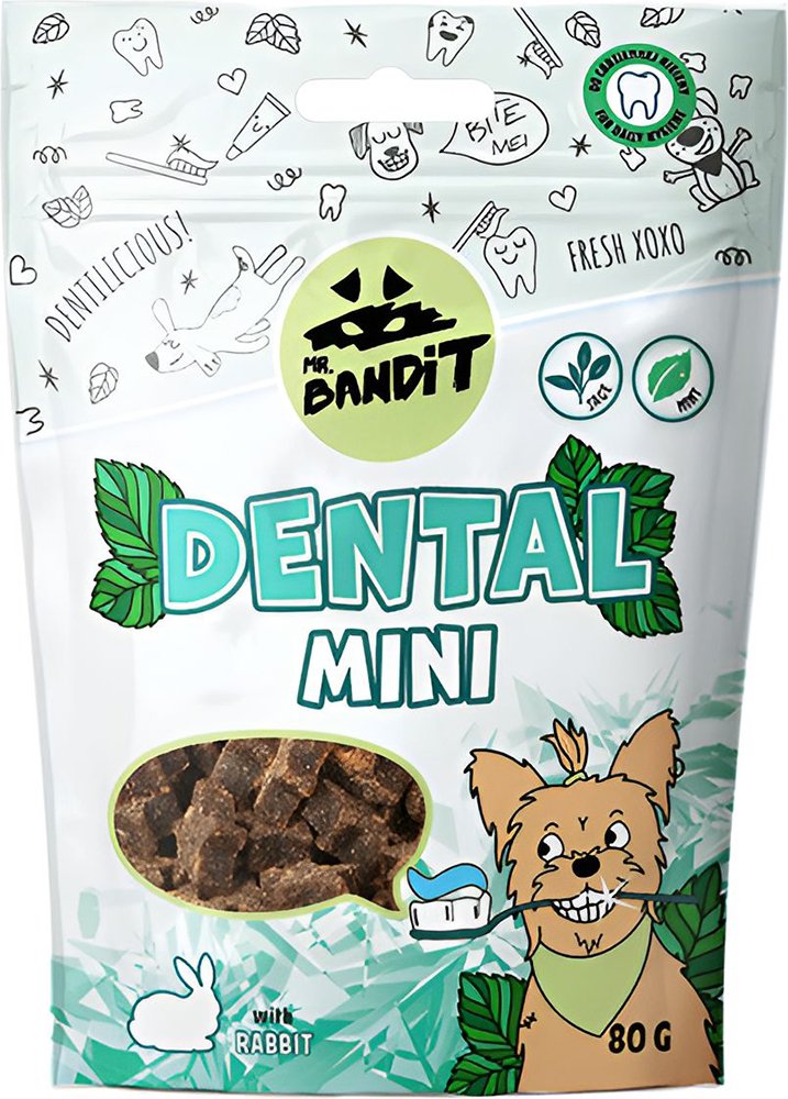 VET EXPERT ΟΔΟΝΤΙΚΑ ΣΤΙΚΣ ΣΚΥΛΟΥ VET EXPET MR BANDIT DENTAL STICKS MINI RABBIT (80 GR)