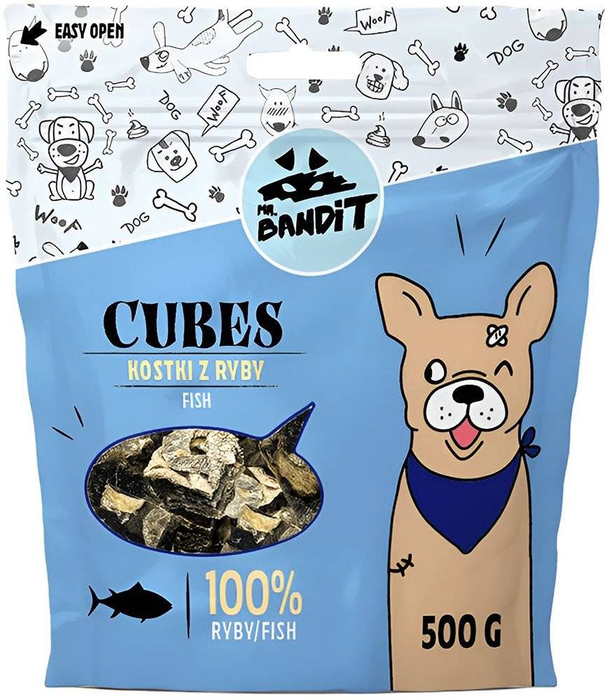 ΛΙΧΟΥΔΙΕΣ ΣΚΥΛΟΥ VET EXPERT MR BANDIT FISH SKIN CUBES (500GR)