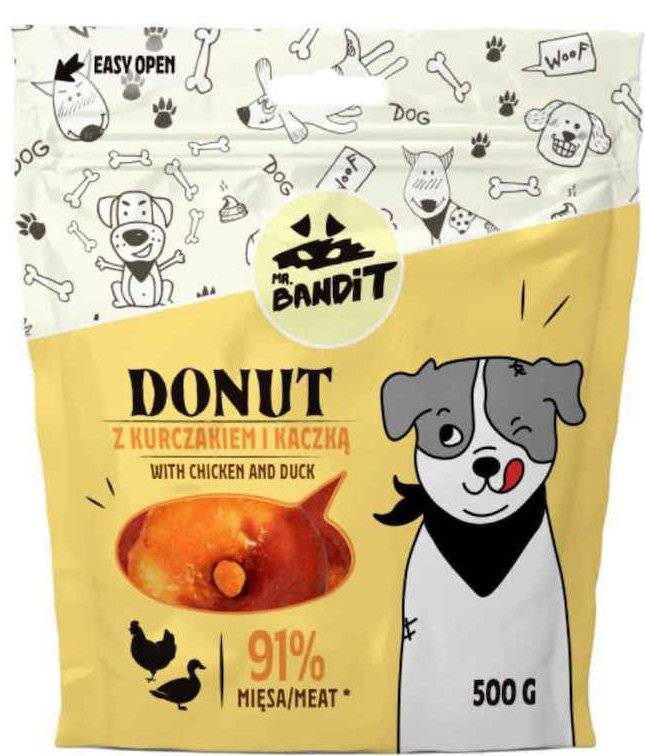 ΛΙΧΟΥΔΙΕΣ ΣΚΥΛΟΥ VET EXPERT MR BANDIT DONUT CHICKEN - DUCK (500 GR)