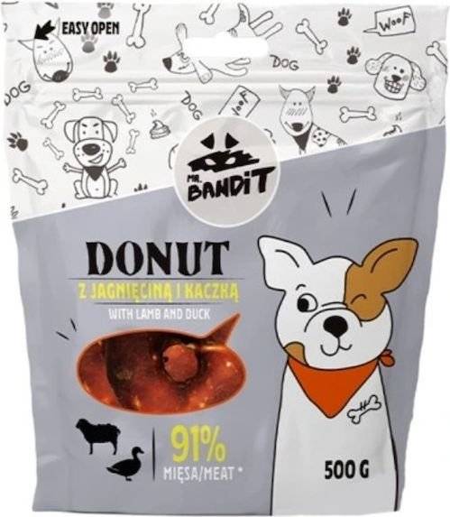 ΛΙΧΟΥΔΙΕΣ ΣΚΥΛΟΥ VET EXPERT MR BANDIT DONUT LAMB - DUCK (500 GR)