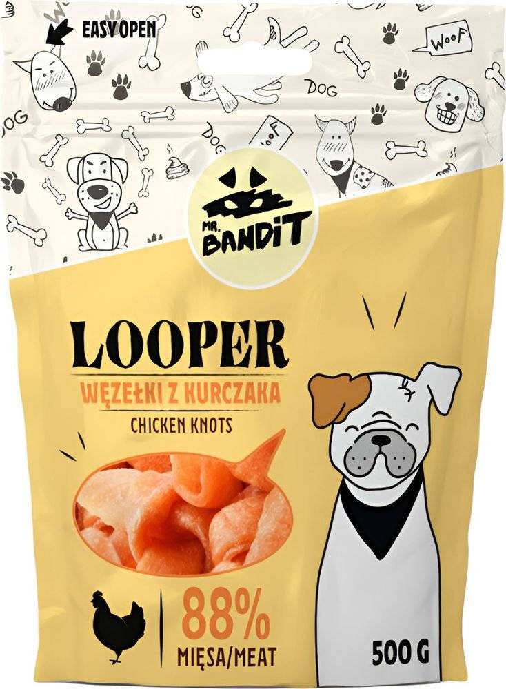 VET EXPERT ΛΙΧΟΥΔΙΕΣ ΣΚΥΛΟΥ VET EXPERT MR BANDIT LOOPER CHICKEN KNOTS (500 GR)