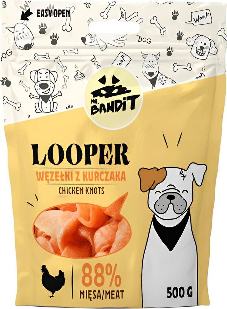 ΛΙΧΟΥΔΙΕΣ ΣΚΥΛΟΥ VET EXPERT MR BANDIT LOOPER DUCK KNOTS (500 GR)