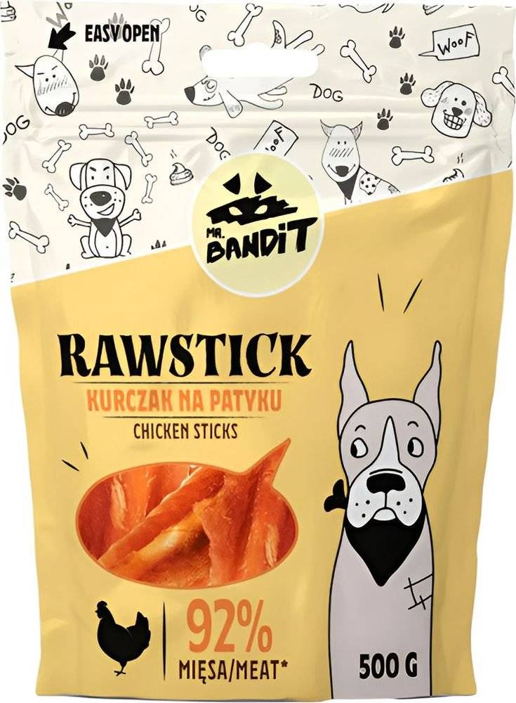 ΛΙΧΟΥΔΙΕΣ ΣΚΥΛΟΥ VET EXPERT MR BANDIT RAWSTICK CHICKEN STICKS (500GR) VET EXPERT
