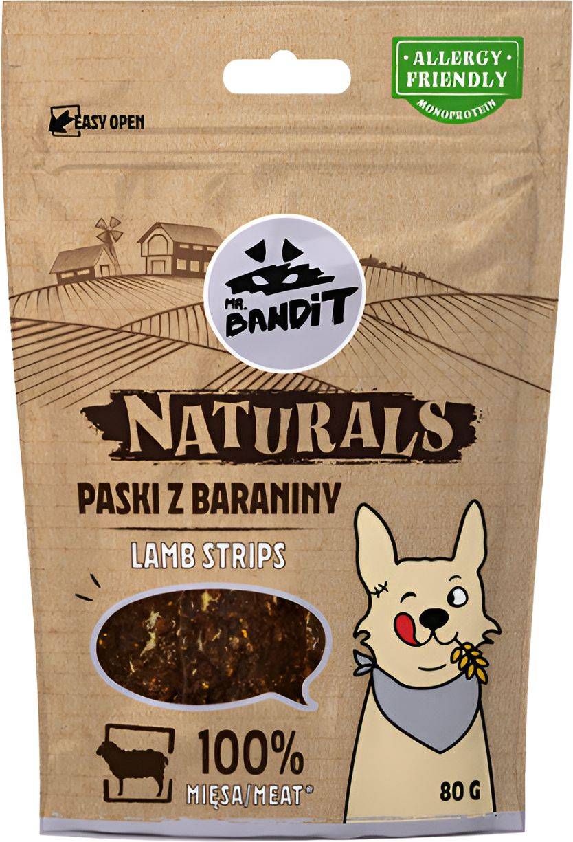 ΛΙΧΟΥΔΙΕΣ ΣΚΥΛΟΥ VET EXPERT MR BANDIT NATURALS ΑΡΝΙ (80 GR) VET EXPERT