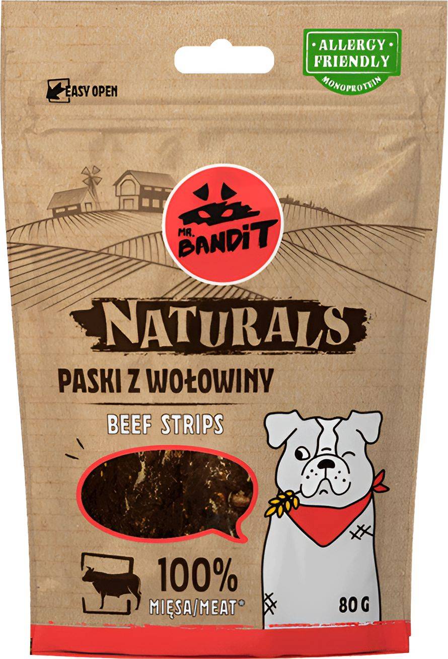 VET EXPERT ΛΙΧΟΥΔΙΕΣ ΣΚΥΛΟΥ VET EXPERT MR BANDIT NATURALS ΒΟΔΙΝΟ (80 GR)