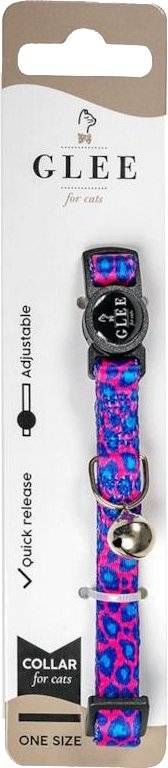 ΠΕΡΙΛΑΙΜΙΟ ΓΑΤΑΣ GLEE ΙΜΑΝΤΑ ΜΕ ΠΛΑΣΤΙΚΟ ΚΟΥΜΠΩΜΑ - ΚΟΥΔΟΥΝΑΚΙ PINK LEOPAR (10MMX30CM) GLEE
