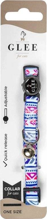 ΠΕΡΙΛΑΙΜΙΟ ΓΑΤΑΣ GLEE ΙΜΑΝΤΑ ΜΕ ΠΛΑΣΤΙΚΟ ΚΟΥΜΠΩΜΑ - ΚΟΥΔΟΥΝΑΚΙ MULTICOLOR WHITE (10MMX30CM)