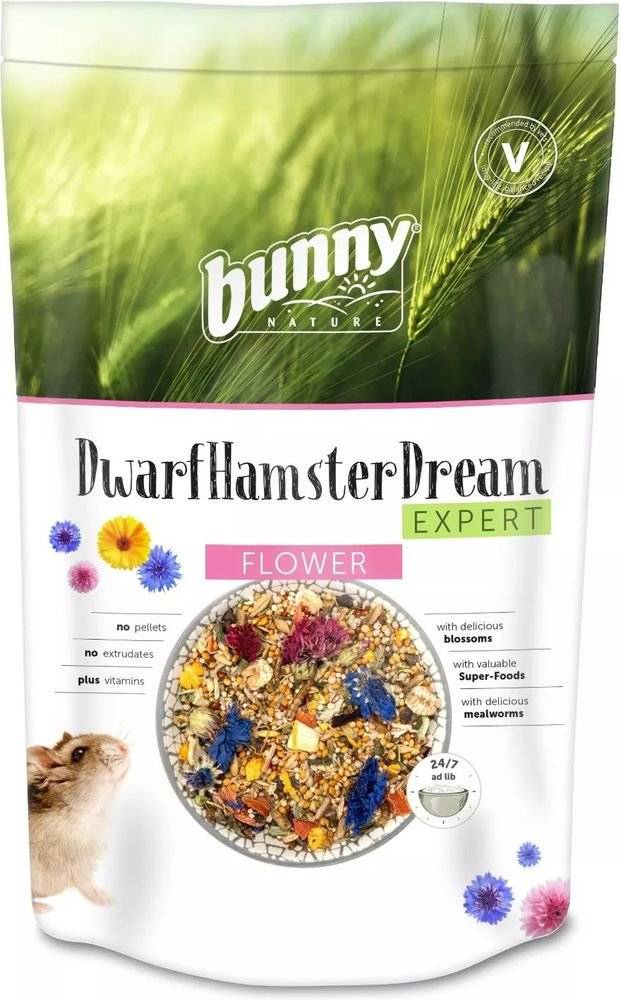 ΤΡΟΦΗ ΓΙΑ ΧΑΜΣΤΕΡ BUNNY NATURE DREAM EXPERT FLOWER (500GR) BUNNY NATURE