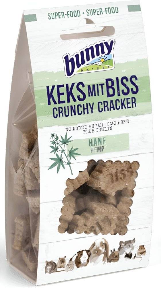 ΣΝΑΚ ΓΙΑ ΤΡΩΚΤΙΚΑ BUNNY NATURE CRUNCHY CRACKER ΜΕ ΚΑΝΝΑΒΗ (50GR)