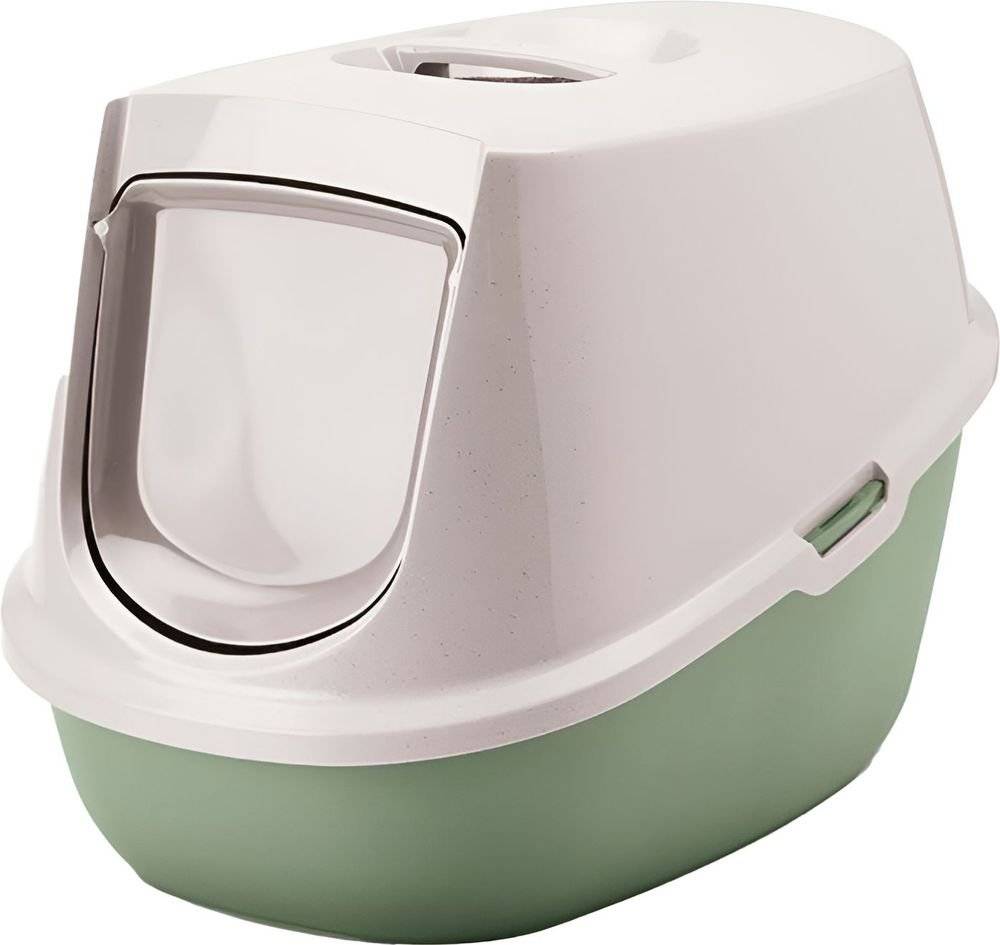 ΤΟΥΑΛΕΤΑ ΓΑΤΑΣ SAVIC MANON HAPPY PLANET ΚΛΕΙΣΤΗ ΜΠΕΖ ΛΑΧΑΝΙ (54,5X39X39CM) SAVIC