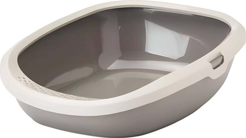 ΛΕΚΑΝΗ ΓΑΤΑΣ SAVIC GIZMO LARGE HAPPY PLANET ΜΠΕΖ ΓΚΡΙ (52X39X15CM)