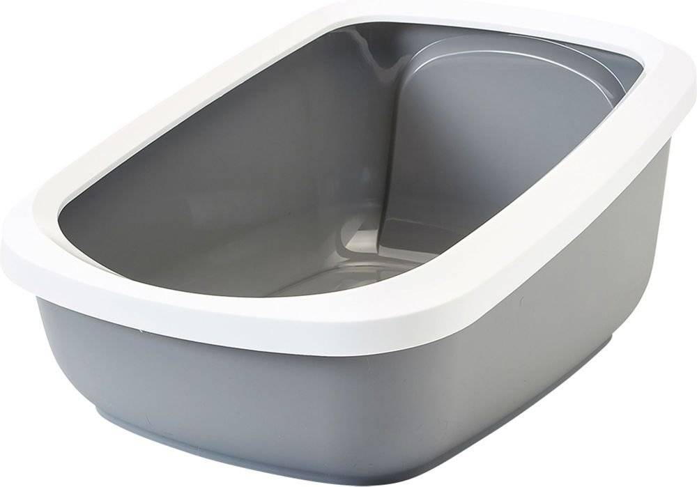 SAVIC ΛΕΚΑΝΗ ΓΑΤΑΣ SAVIC ASEO JUMBO ΒΑΘΙΑ ΛΕΥΚΟ ΓΚΡΙ (67,5X48,5X28CM)