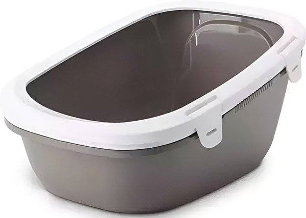 SAVIC ΛΕΚΑΝΗ ΓΑΤΑΣ SAVIC SIMBA SIFT ΒΑΘΙΑ ΓΚΡΙ ΜΕ ΚΟΣΚΙΝΟ (64X46X31CM)