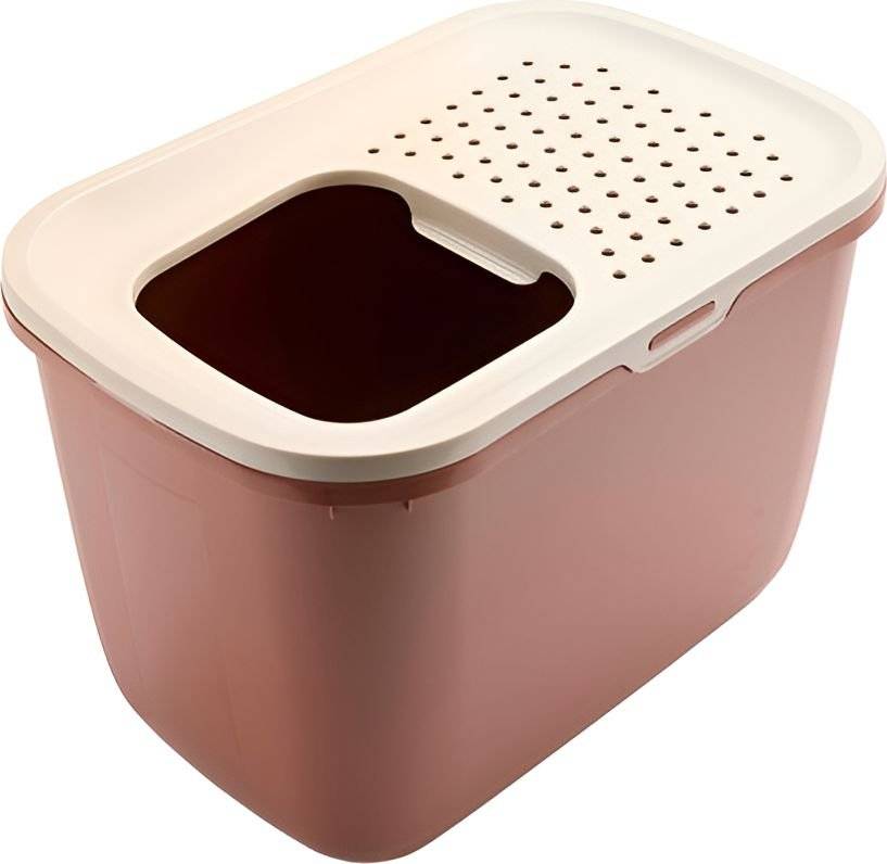 SAVIC ΤΟΥΑΛΕΤΑ ΓΑΤΑΣ SAVIC HOP IN ΚΛΕΙΣΤΗ ΜΠΕΖ ΡΟΖ (58,5X39X39CM)