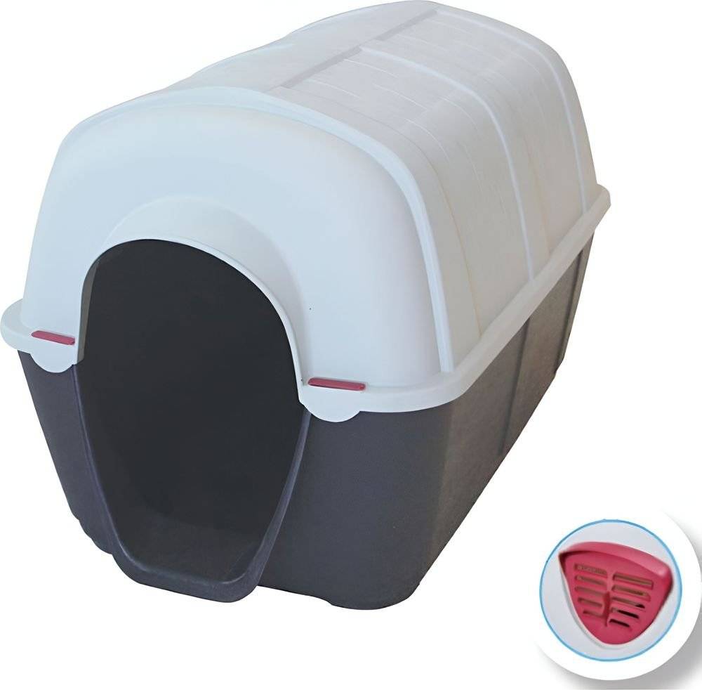 GLEE ΣΠΙΤΑΚΙ ΣΚΥΛΟΥ GLEE OLYMPUS BLACK WHITE (69,5X44X44CM)