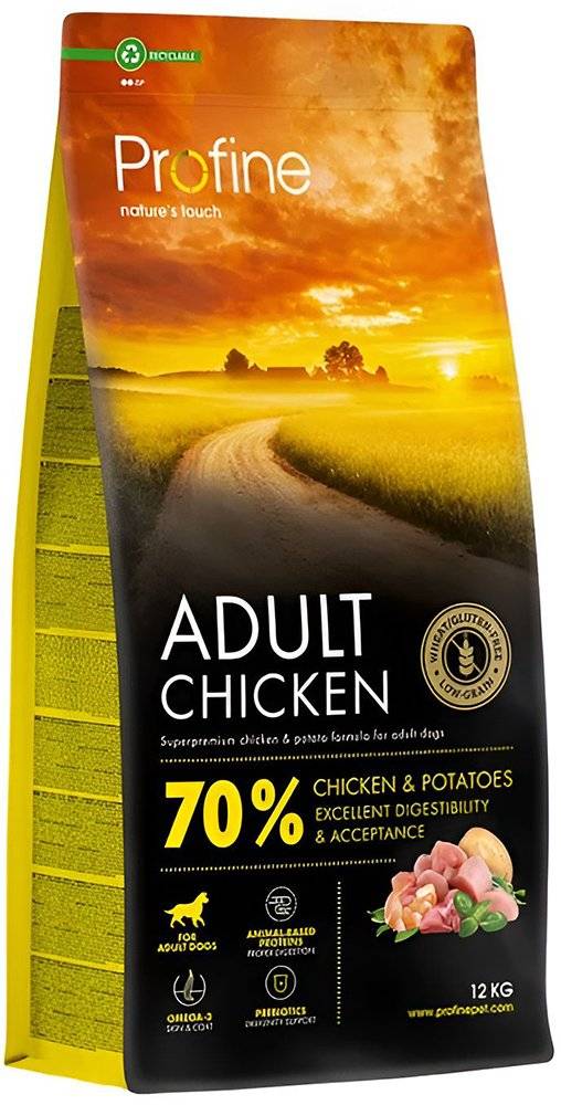 ΤΡΟΦΗ PROFINE ADULT ALL BREEDS ΚΟΤΟΠΟΥΛΟ - ΠΑΤΑΤΑ (12KG) PROFINE