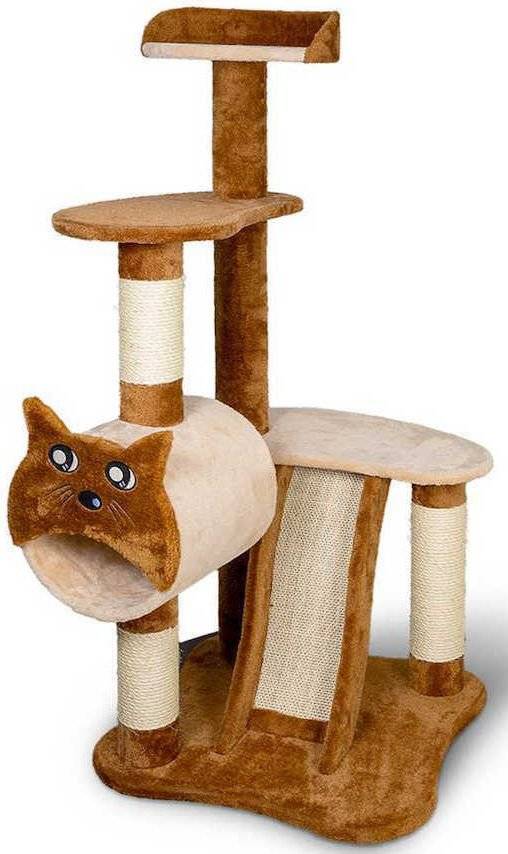 ΟΝΥΧΟΔΡΟΜΙΟ ΓΑΤΑΣ GLEE SKYFALL ΚΑΦΕ (50X50X118CM)