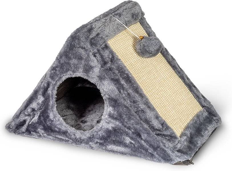 ΝΥΧΟΔΡΟΜΙΟ ΓΑΤΑΣ GLEE CORA ΣΚΟΥΡΟ ΓΚΡΙ (49X27X32CM) GLEE