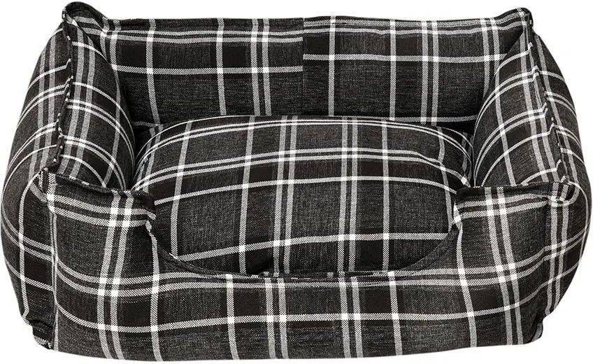 ΚΡΕΒΑΤΙ GLEE TARTAN ΓΚΡΙ ΣΚΟΥΡΟ (95X75X28CM) GLEE