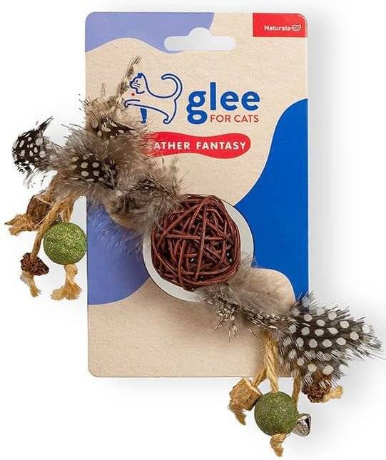 GLEE ΠΑΙΧΝΙΔΙ ΓΑΤΑΣ GLEE FEATHER FANTASY ΜΕ CATNIP (4,5X22CM)