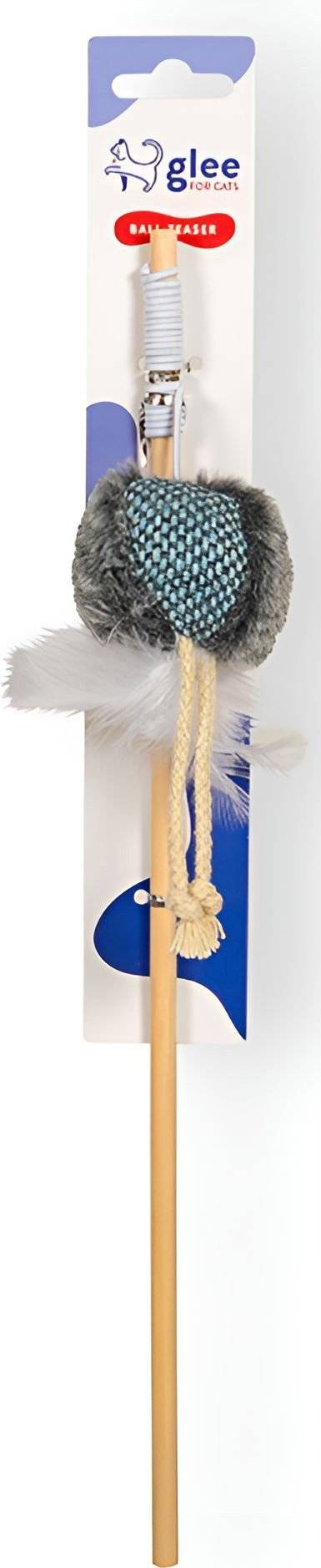 ΠΑΙΧΝΙΔΙ ΓΑΤΑΣ GLEE BALL TEASER ΜΠΛΕ ΜΕ CATNIP (40X5CM) GLEE