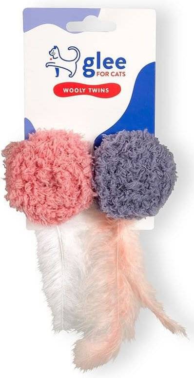 GLEE ΠΑΙΧΝΙΔΙ ΓΑΤΑΣ GLEE WOOLY TWINS (6X3CM)