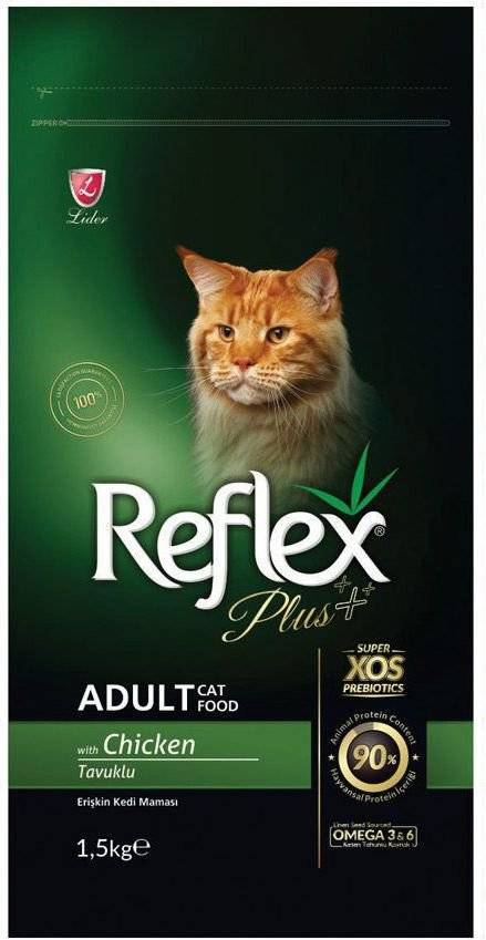ΤΡΟΦΗ ΓΙΑ ΓΑΤΕΣ REFLEX PLUS CAT ADULT CHICKEN (1,5KG)