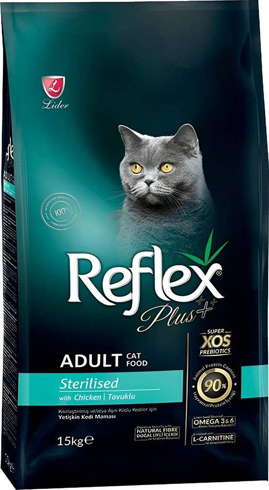 ΤΡΟΦΗ ΓΑΤΑΣ REFLEX PLUS CAT ADULT STERILISED CHICKEN (1,5KG) REFLEX PLUS
