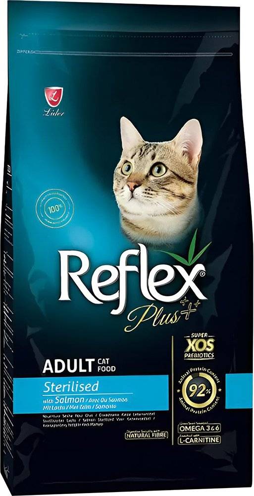 ΤΡΟΦΗ ΓΑΤΑΣ REFLEX PLUS CAT STERILISED SALMON (8KG) REFLEX PLUS