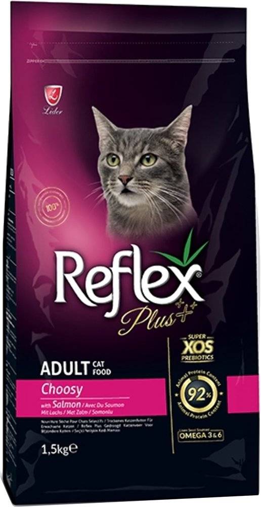 ΤΡΟΦΗ ΓΙΑ ΓΑΤΕΣ REFLEX PLUS CAT ADULT CHOOSY SALMON (1,5KG) REFLEX PLUS
