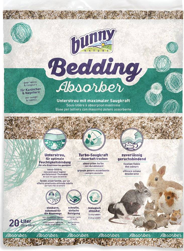 ΣΤΡΩΜΝΗ ΤΡΩΚΤΙΚΩΝ BUNNY NATURE BEDDING ABSORBER (20L)
