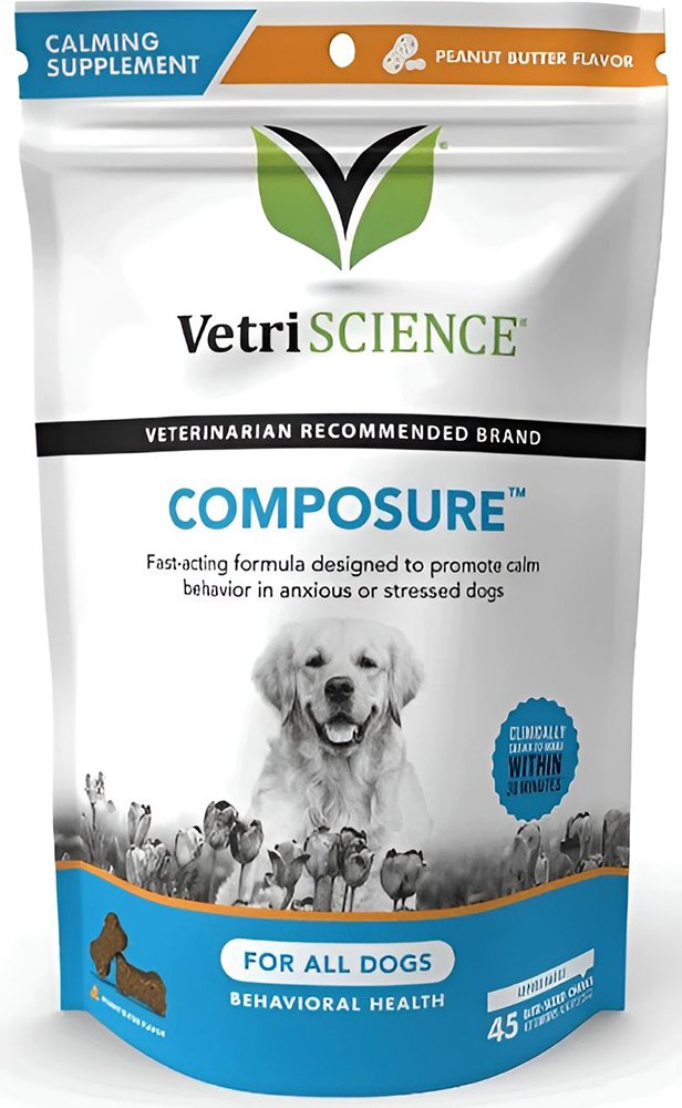 VETRISCIENCE ΣΥΜΠΛΗΡΩΜΑ ΔΙΑΤΡΟΦΗΣ VETRISCIENCE COMPOSURE DOG FLAVOR ΦΥΣΤΙΚΟΒΟΥΤΥΡΟ (45ΤΜΧ)