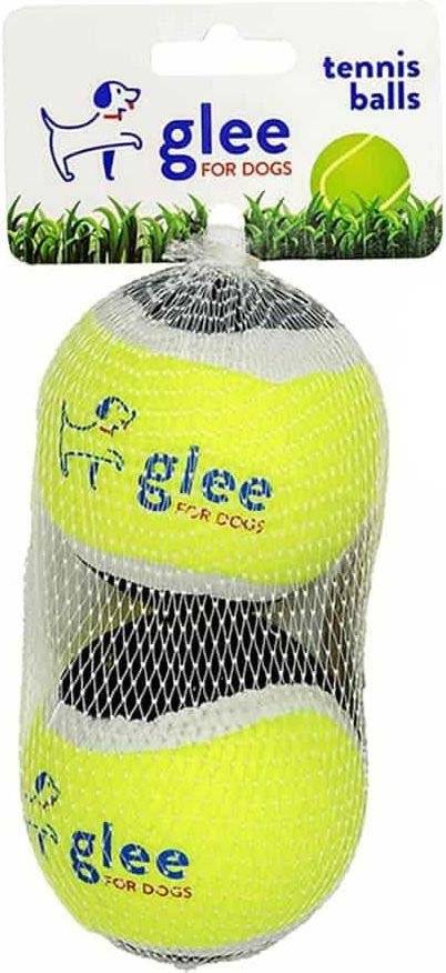 ΠΑΙΧΝΙΔΙ GLEE TENNIS BALLS ΚΙΤΡΙΝΟ ΜΑΥΡΟ 7,5CM (2ΤΜΧ)