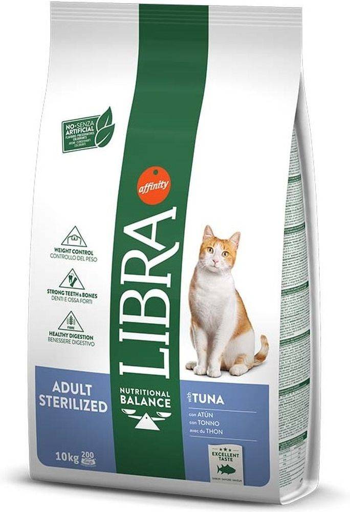 ΤΡΟΦΗ ΓΑΤΑΣ LIBRA ADULT STERILISED ΚΟΤΟΠΟΥΛΟ 10KG LIBRA
