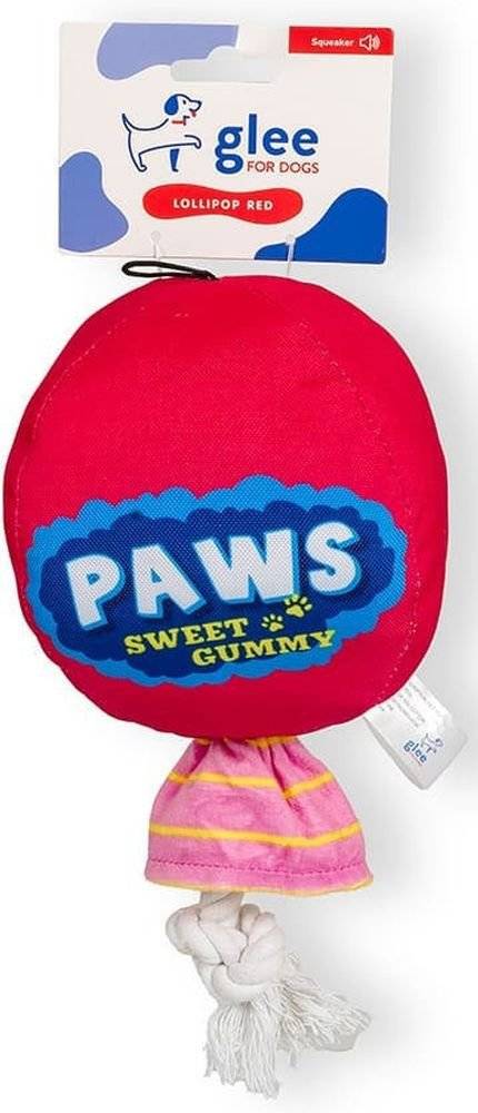 GLEE ΠΑΙΧΝΙΔΙ GLEE LOLLIPOP ROPE ΚΟΚΚΙΝΟ SQUEAKΥ