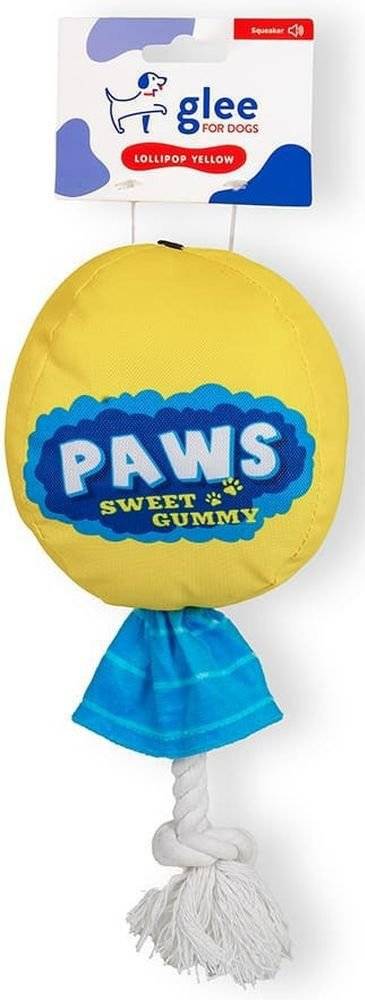 GLEE ΠΑΙΧΝΙΔΙ GLEE LOLLIPOP ROPE ΚΙΤΡΙΝΟ SQUEAKΥ